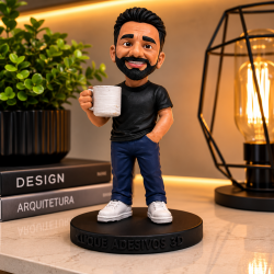 Miniatura 3D Personalizada 14cm - Pintura Artesanal
